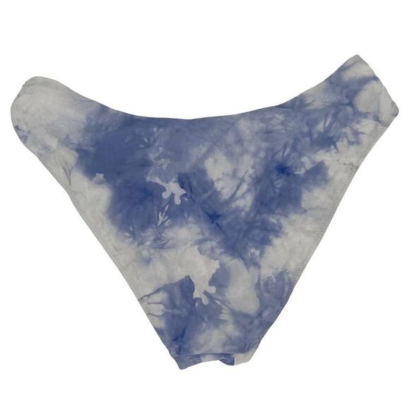 Jonathan Simkhai Camila Bikini Swimsuit Bottom Sky Tie Dye Blue White Medium - Picture 3 of 8